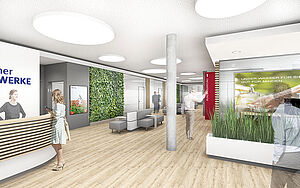 Stadtwerke, Minden - Foyer | Rendering